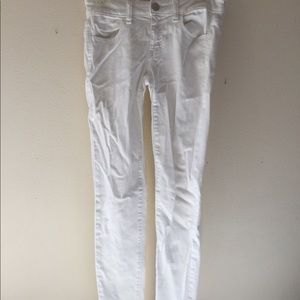 American Eagle white skinny jeans